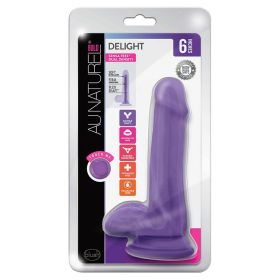 Au Naturel Bold Delight Dildo-Purple 6"