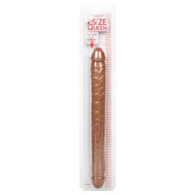 Size Queen Double Dildo-Brown 17"