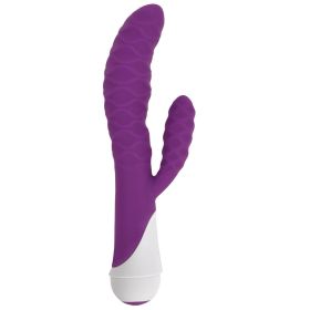 Ivy 20x Wavy Silicone Rabbit Vibe (Style/Color/Size: Purple)