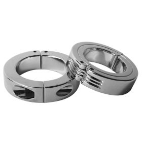 Locking Hinged Cock Ring (Style/Color/Size: Medium)