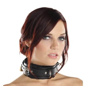 Strict Leather Premium Fur Lined Locking Collar (Style/Color/Size: XL)